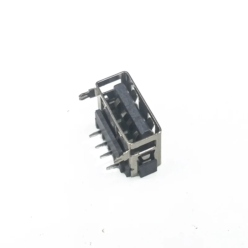 10 шт./лот тип A гнездо USB 2 0 короткий корпус 4 контакта фута 90 вставок Прямая зарядка