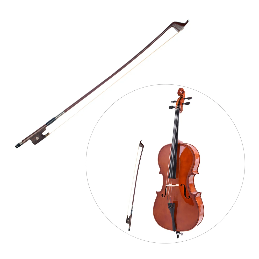 

French Style Bows for Size 4/4 Double Bass Brazilwood Bow Horsehair Bow Hair Great Balance Point Orchestral Strings Accessories