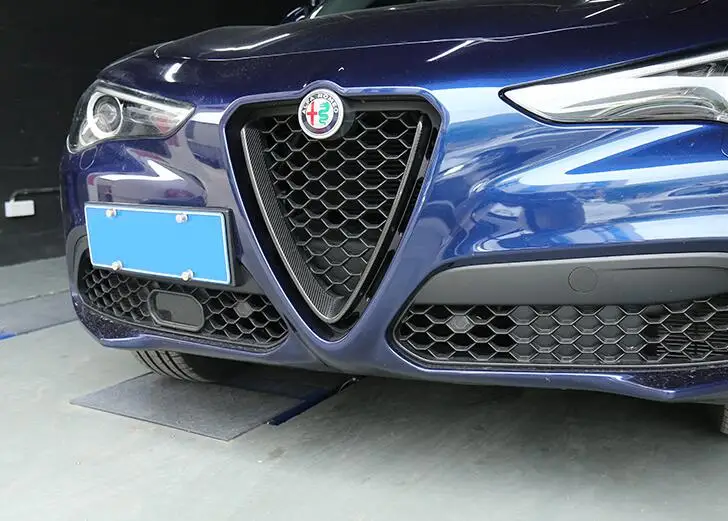 Передняя решетка из углеродного волокна для Alfa Romeo Giulia Stelvio 2017 up|Спойлеры и крылья|