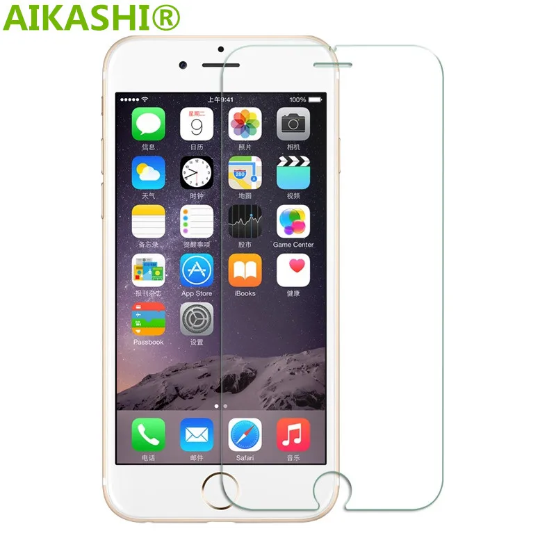 2 шт. 9H закаленное стекло для iphone 4S 5 5S 5c SE 6 6s plus 7 защитная пленка Передняя