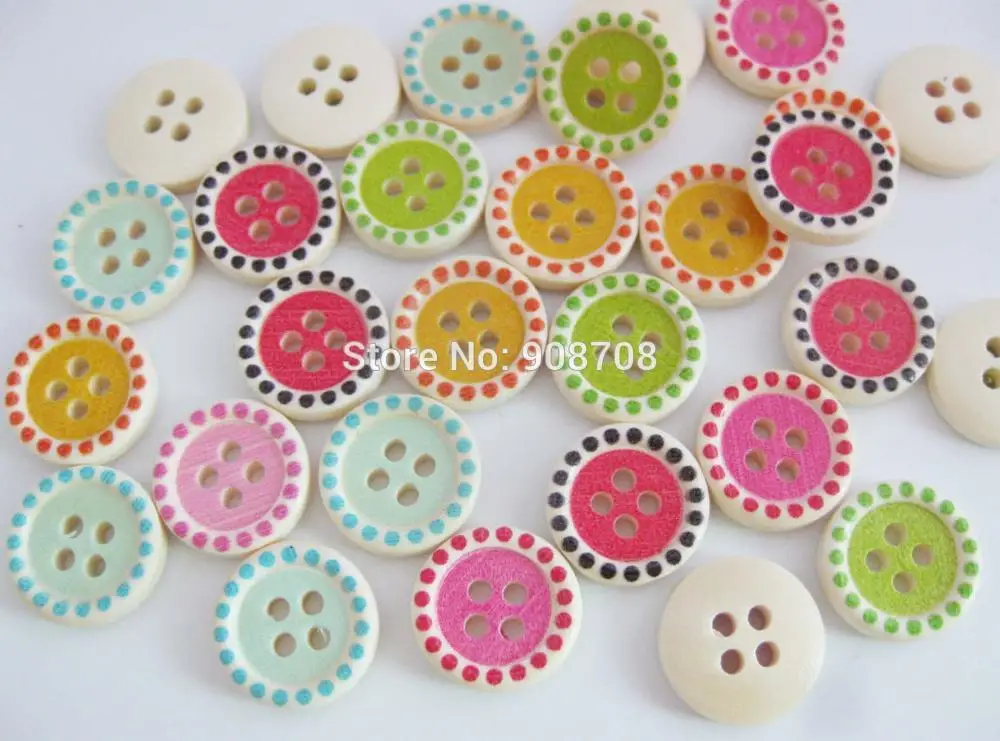 200 шт. декоративные пуговицы для рубашек 15 мм|buttons children|wooden buttonsshirt buttons |