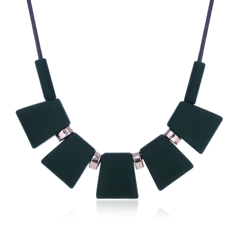 Colorful Wood Beads Pendant Women Bib Necklace Trendy Statement Jewelry Fashion Rope 2018 New Arrival | Украшения и аксессуары