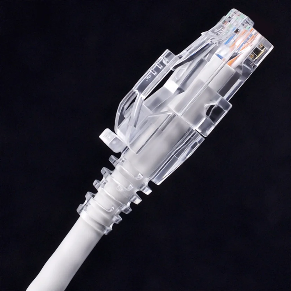 CNCOB с прозрачной пластиной замка шесть защитных покрытий ПК материал rj45 разъем