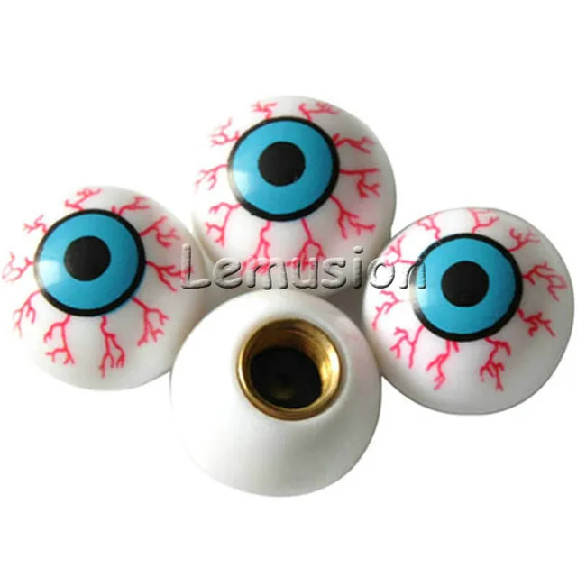 Eyes ZD автомобильный Стайлинг Колеса Шины Клапаны покрышки для Renault Megane 2 3 Duster VW Touran Passat B6 Golf 7 T5 T4 Fiat 500 аксессуары - Название цвета: Eyes