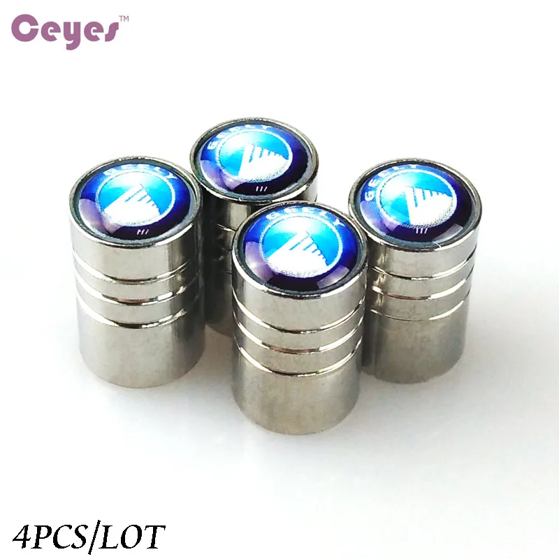 Ceyes Car Styling Wheel Tire Tyre Valve Caps Covers Case For Geely Emgrand Ec7 7 Ec8 Car-Styling Emblems Accessories | Автомобили и