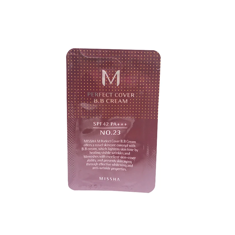Корейская Косметика 10 шт./лот Missha M идеальное покрытие BB крем SPF42 PA+++ образцы No21/No23 косметика/основа Увлажняющая косметика - Цвет: NO 23-10pcs