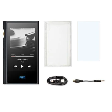 Black FiiO M9 с 32 Гб tf-картой Портативный Аудио плеер высокого разрешения AK4490EN* 2 wifi Bluetooth DSD128 USB аудио USB DAC SPDIF выход - Цвет: Black