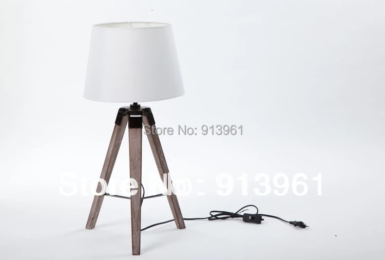 2016 The Newest Design PARIS RETRO Royal Air Force Wood tripod Table lamp Desk light Free Shipping | Освещение