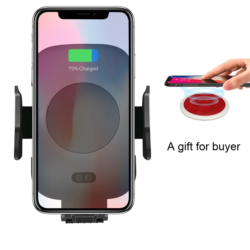 Kabym qi Car Wireless Charger Auto induction infrared Fast Air Mount Cradle for S7 S8 S9 iPhone 8 X a mini wireless charger | Мобильные