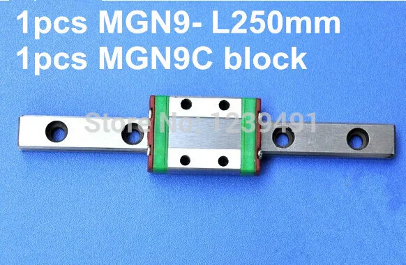 

1 шт. 9 мм линейная направляющая MGN9 250 мм с линейным блоком mini MGN9C
