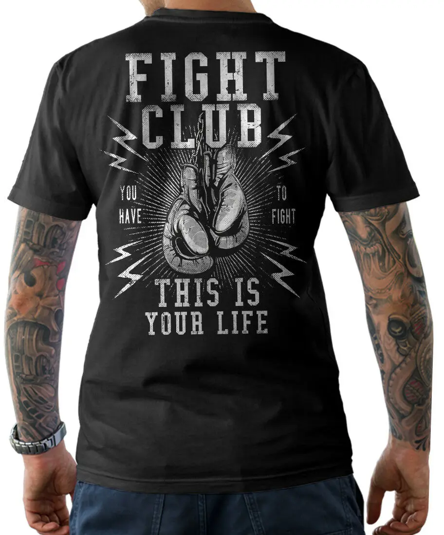 Футболка Fight Club Mma боксерская летняя футболка с круглым вырезом и коротким