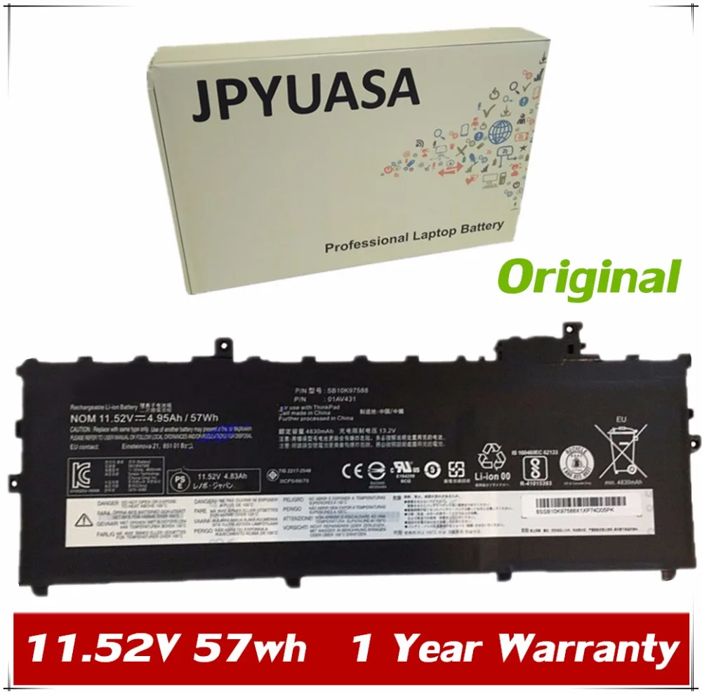 

Оригинальный аккумулятор для ноутбука 7XINbox 11,52 в 57Wh SB10K97588 для планшета Lenovo X1 Carbon Gen 5 SB10K97588 01AV431 01AV430 SB10K97587