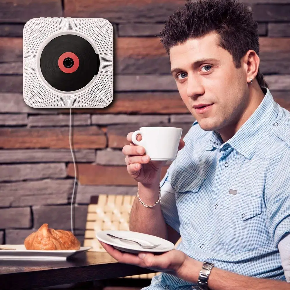 Eastpin CD плеер с Bluetooth настенный Пульт дистанционного управления fm радио HiFi динамик
