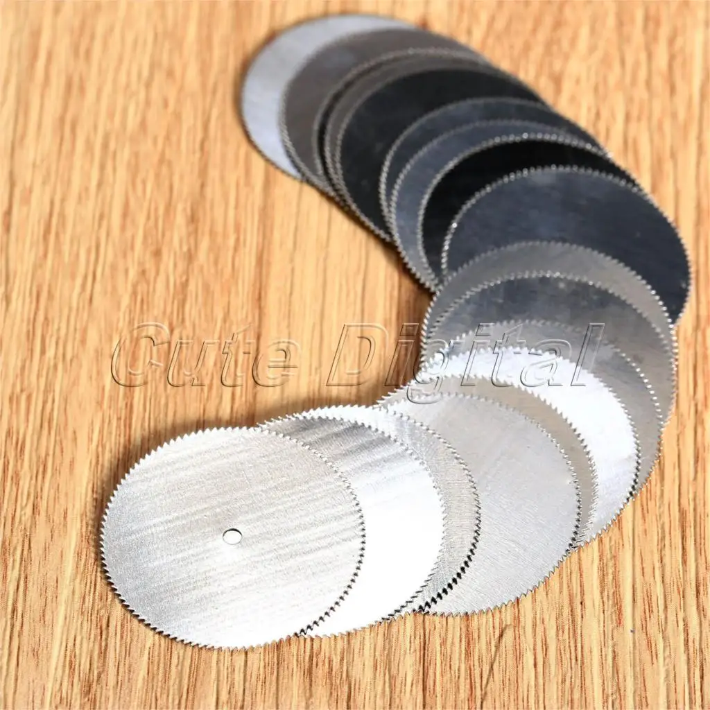 DRELD 20 шт. Dremel Аксессуары 32 мм Мини дисковые пилы HSS режущий диск для дерева Dremel Роторный Инструмент Электроинструмент ferramentas
