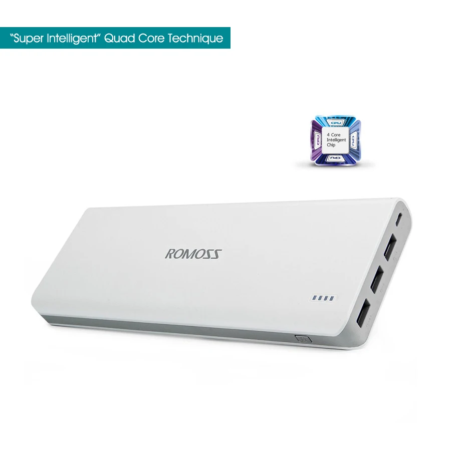 Оригинальный внешний аккумулятор ROMOSS Sense9 25000 мач Sense 9 5 в 3 выхода USB зарядное