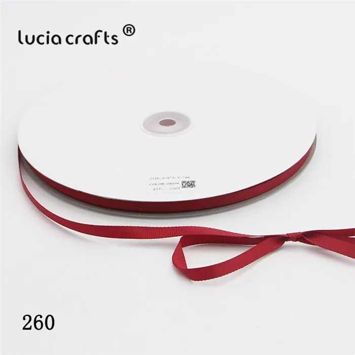 260 Dark Red Lucia Crafts 100y 6 мм многоцветные корсажные ленты бант поделки Сделай Сам шитье ручной работы упаковочные материалы аксессуары 040054279 - Цвет: 260 Dark Red
