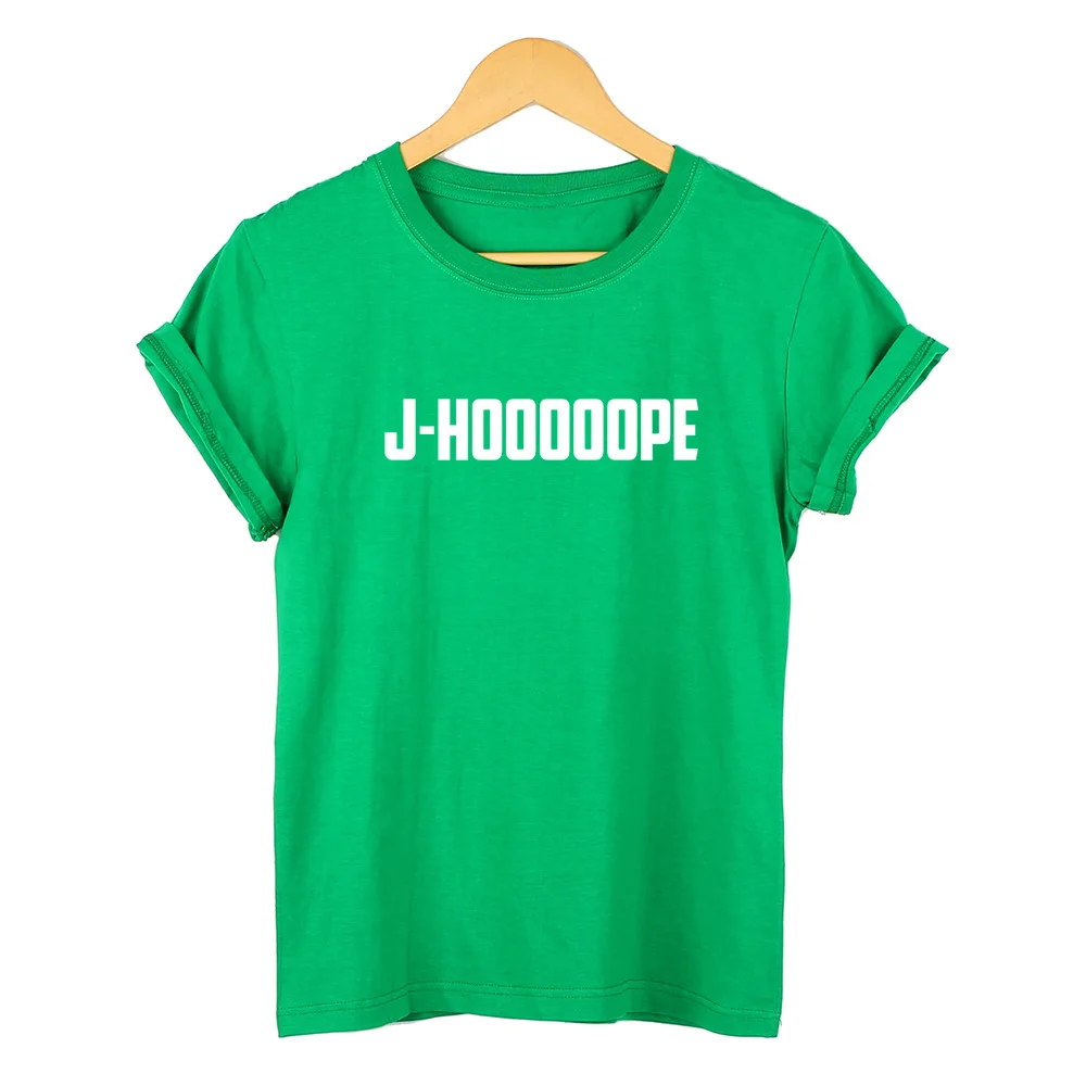 

Fashion J-HOOOOOPE Print Letter T-Shirts Women Tee Short Sleeve Tumblr Tops Casual Female 2 TShirt Letter Print O Neck Clothes