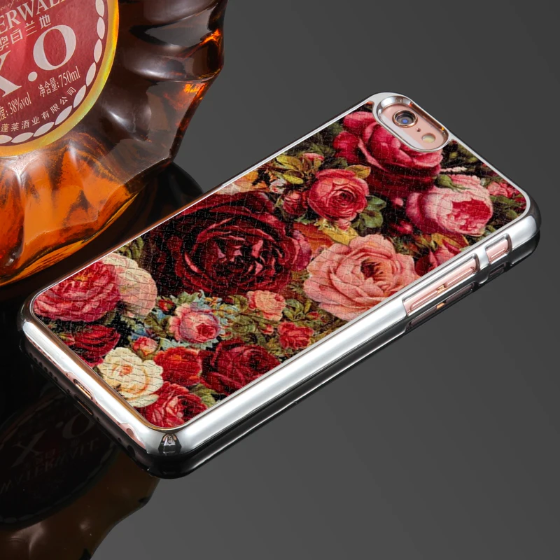 Vcustom для iPhone 6 S Мэрилин Монро цветы гибридный дизайн роскошные кожаные