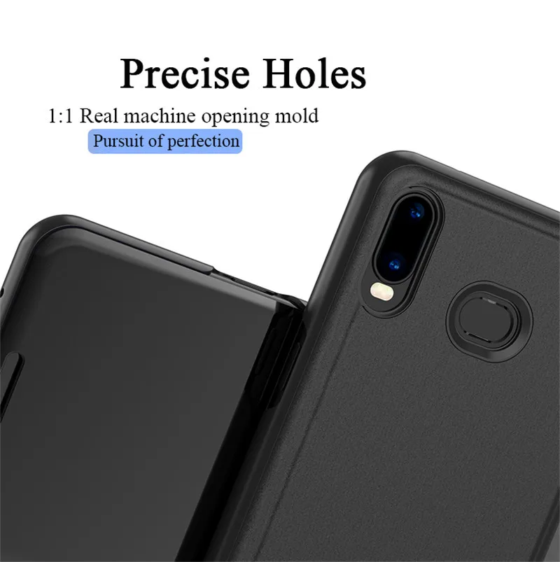 Зеркальный сенсорный чехол для Samsung Galaxy A6 A8 Plus A5 A7 A9s A6s A9 Star Lite Pro A3 2017 откидная