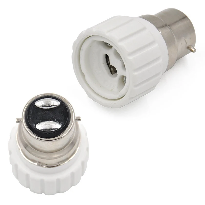 

5pcs B22 to GU10 Lamp Holder Converters Light Bulb Base Socket Converter Adaptor Lighting Accessories AA
