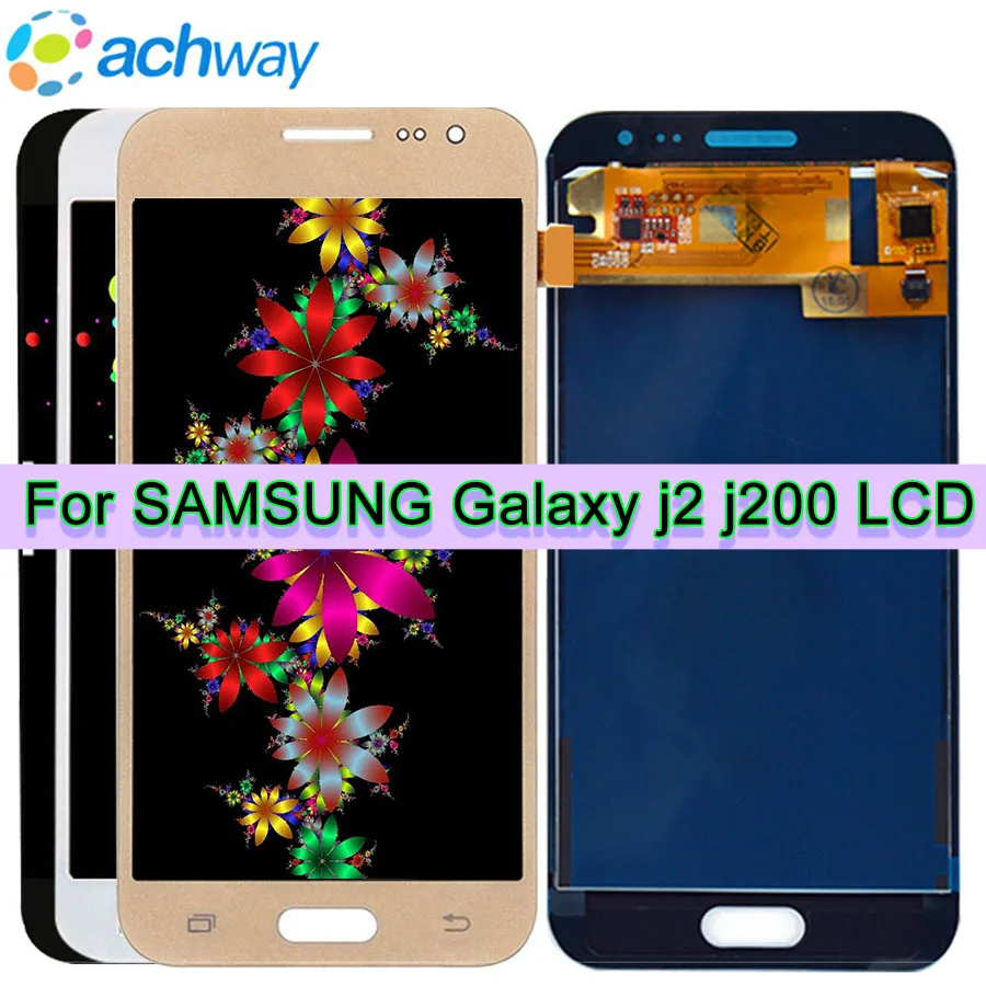 Высококачественный ЖК-дисплей для Samsung Galaxy J2 J200 LCD J200F J200H J200Y сенсорный экран