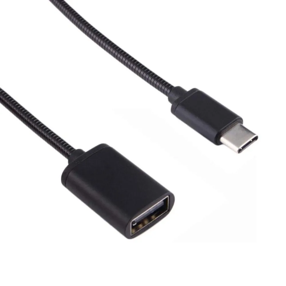 Металлический USB C 3 1 Тип папа к Женский OTG Кабель-адаптер для синхронизации данных
