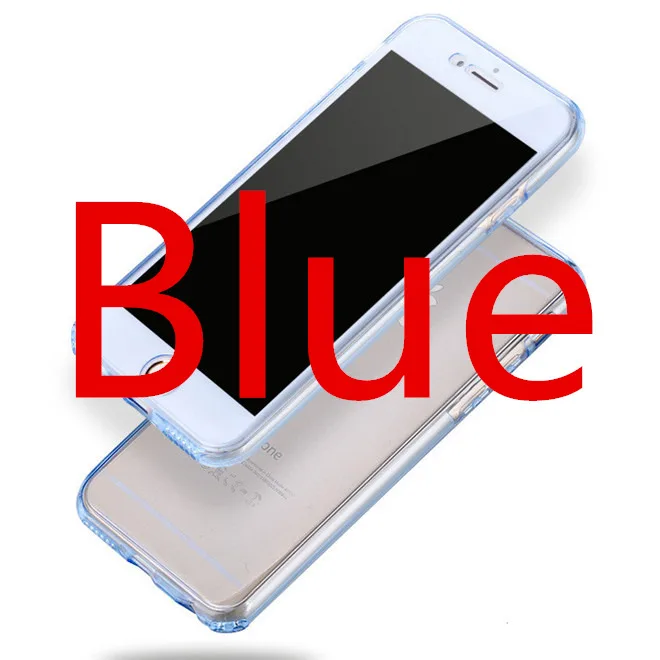 Роскошный 360 Защитный Мягкий силиконовый чехол для iPhone 5 5S 6 6S 7 8 Plus, чехол из ТПУ для iPhone X XS Max XR, чехол для телефона s - Цвет: Blue