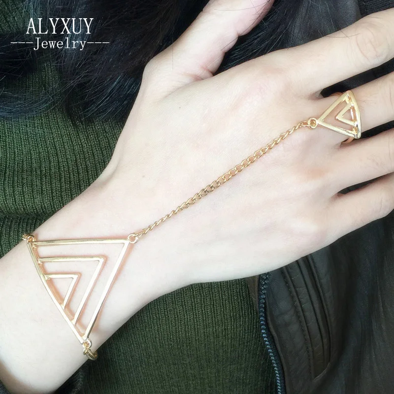 New Fashion Women/Girl's jewelry gifts Geometric hand chain link contact bracelet free shipping B3205|bracelet fashion|bracelet shippingfashion |