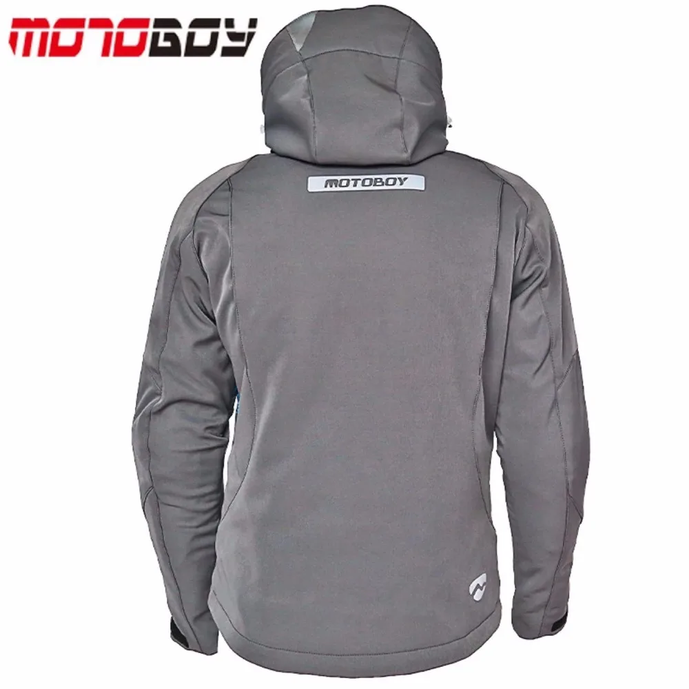 Мотоциклетная зимняя куртка MOTOBOY с теплой подкладкой толстовка капюшоном для