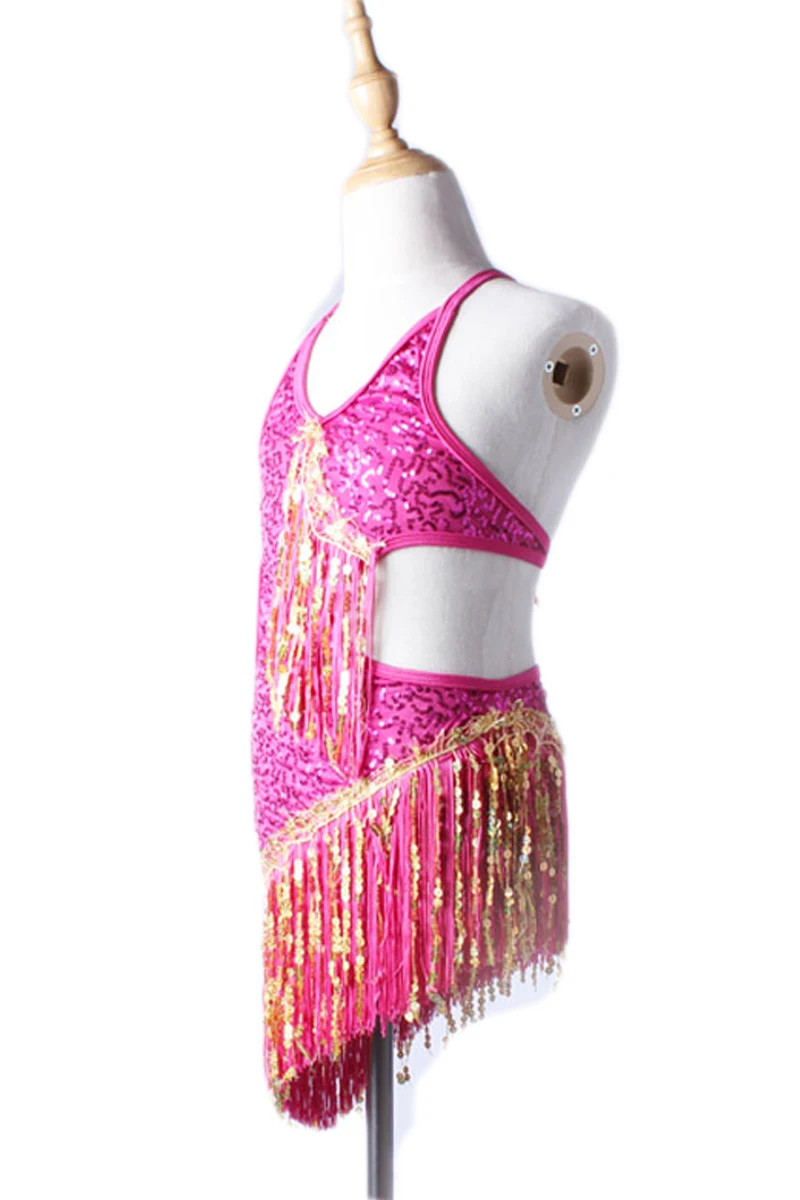 Платье женское красное для латиноамериканских танцев профессиональный костюм