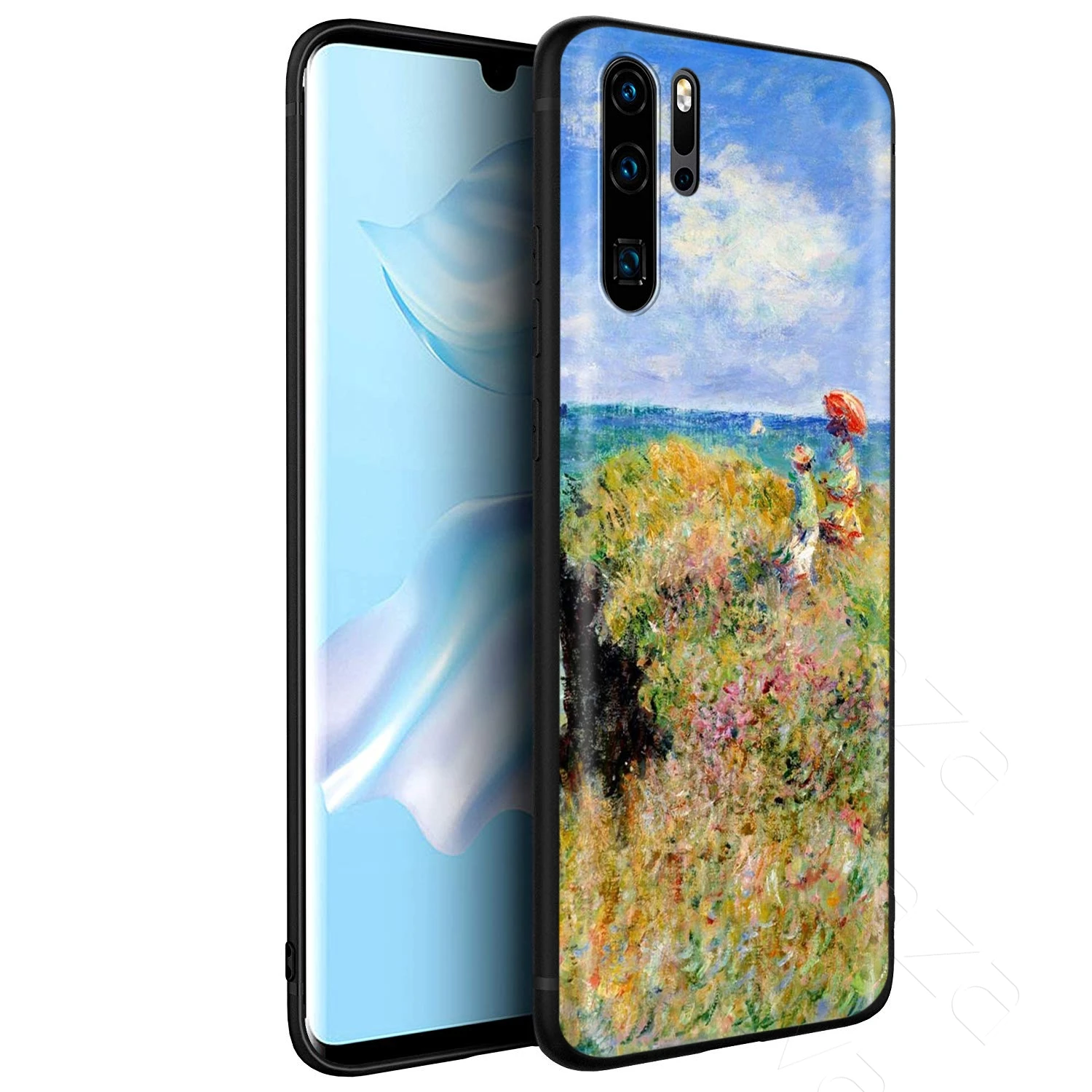 Lavaza Claude Monet Garden Lotus Bridge Case for Huawei Mate Y7 Y9 P8 P9 P10 P20 P30 P40 Max Lite Pro P Smart Mini |