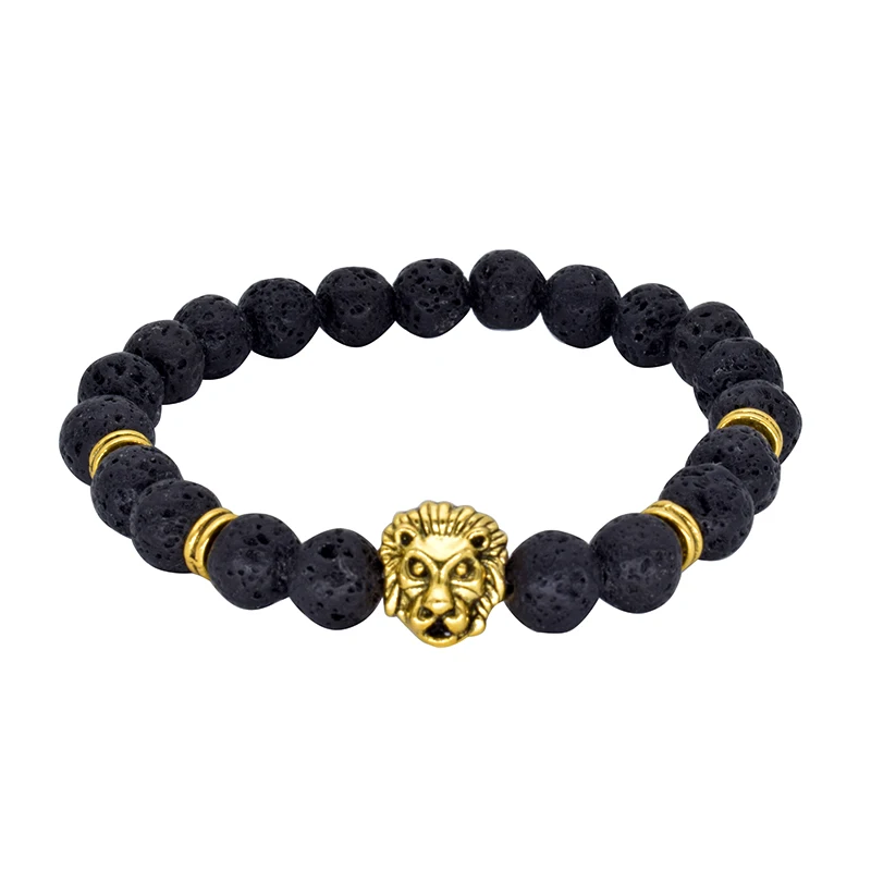 Браслет из вулканизированных камней для мужчин и женщин 161|bracelets for|head braceletbead bracelet