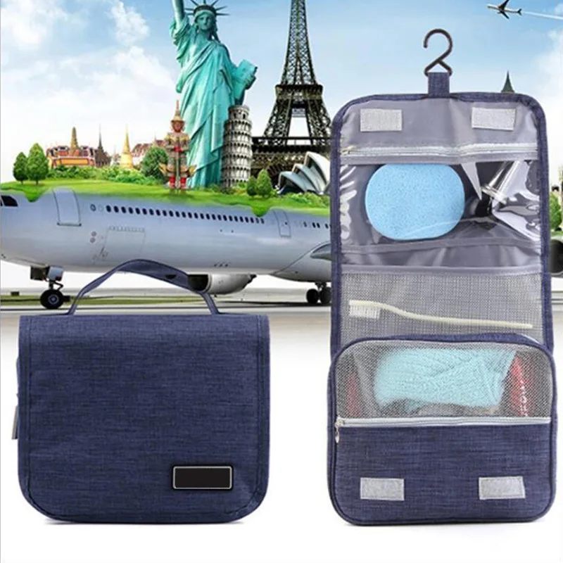 

Hanging Toiletry Bag Large Cosmetic Makeup Travel Organizer with Sturdy Hook for Men Women -OPK