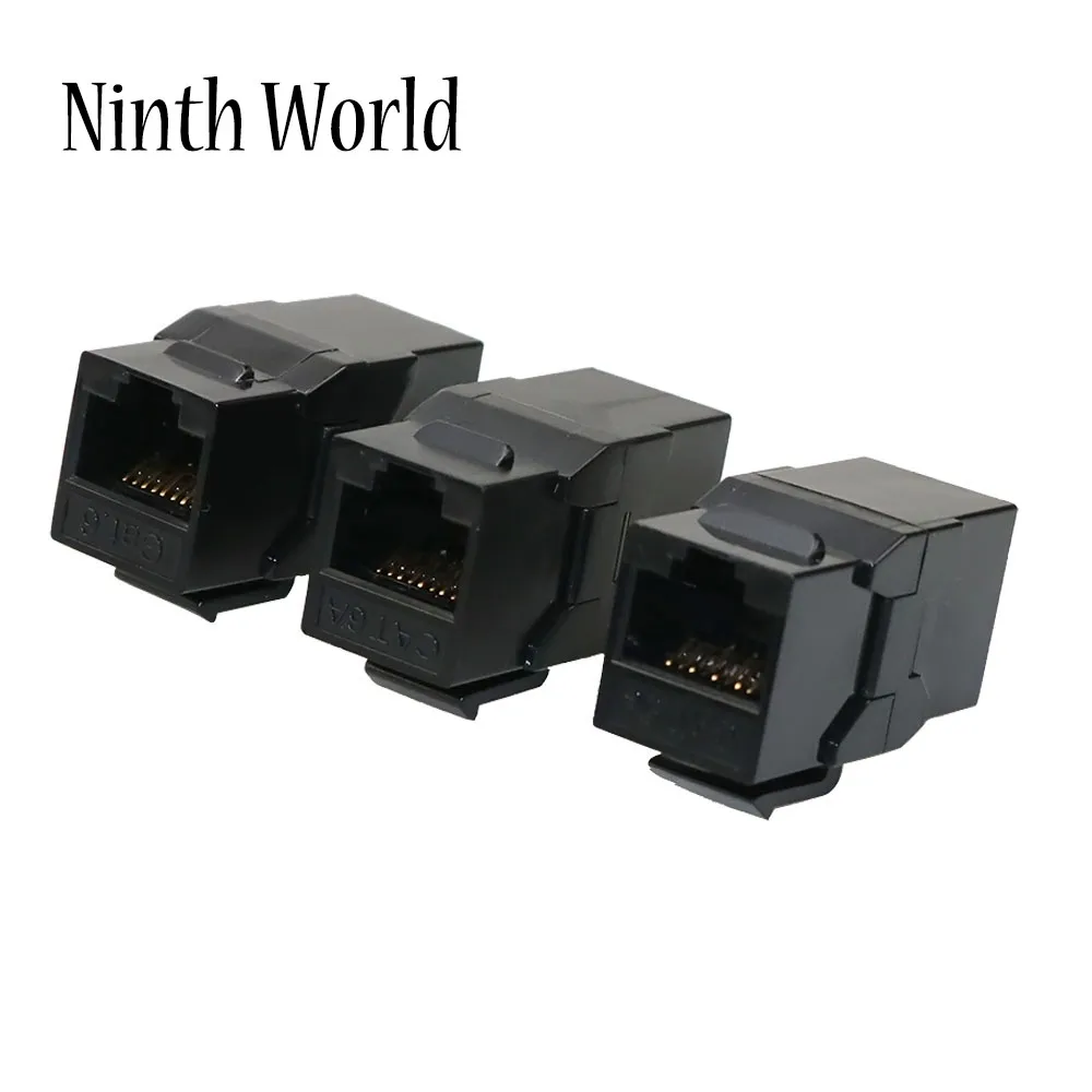 

Cat 5e Cat6 Cat 6A Keystone Jack RJ45 Connector Extension Inline Coupler Ethernet Network LAN Unshielded