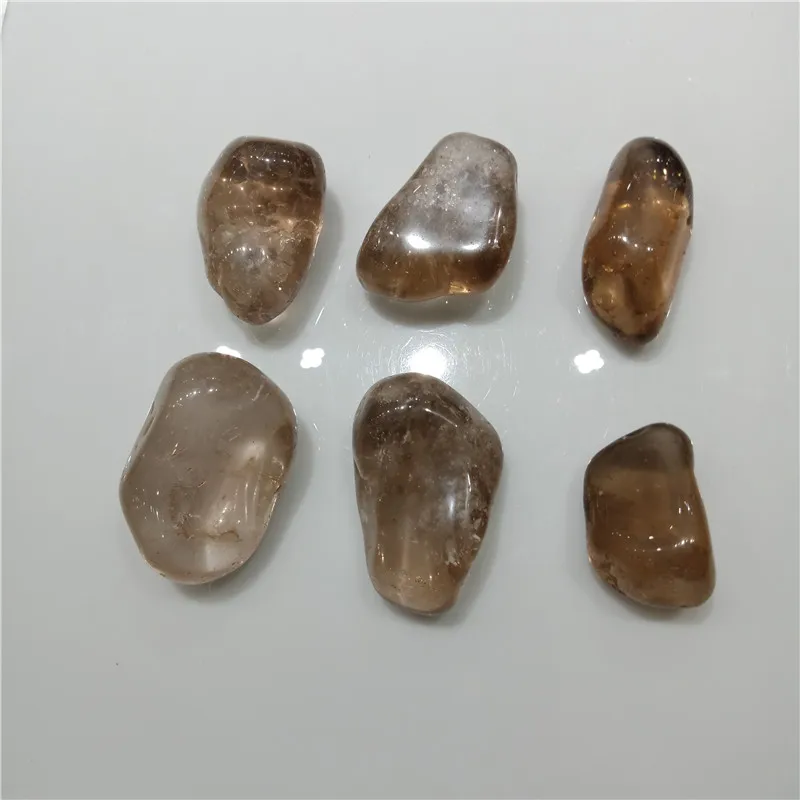 200g Natural smoky quartz gravel stone fish tank flower pot decoration magnet 3-5cm | Дом и сад