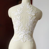 off white lace applique embroidered bodice lace applique lace bodice for bridal dress altering