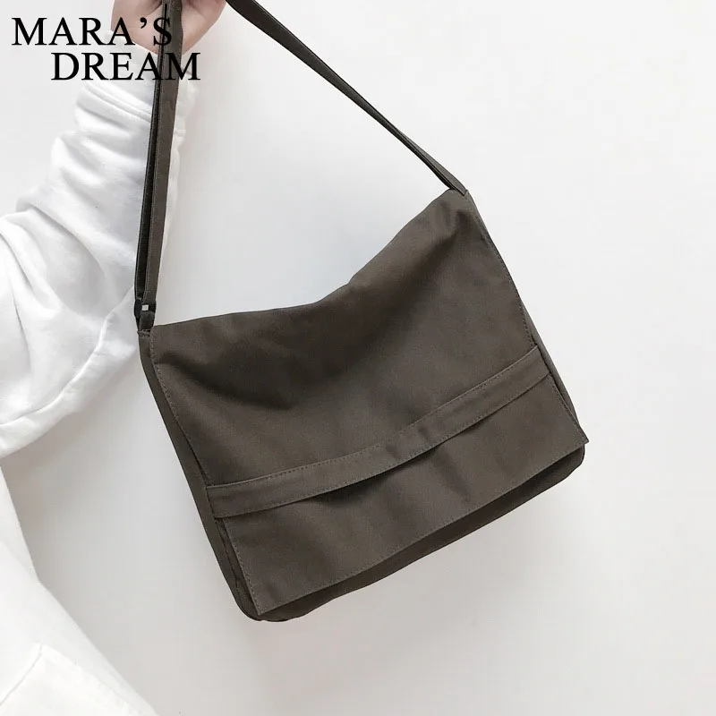 

Mara's Dream Women travel bag new retro hgih quality solid color canvas bag Hot selling casual Multifunction Women bag