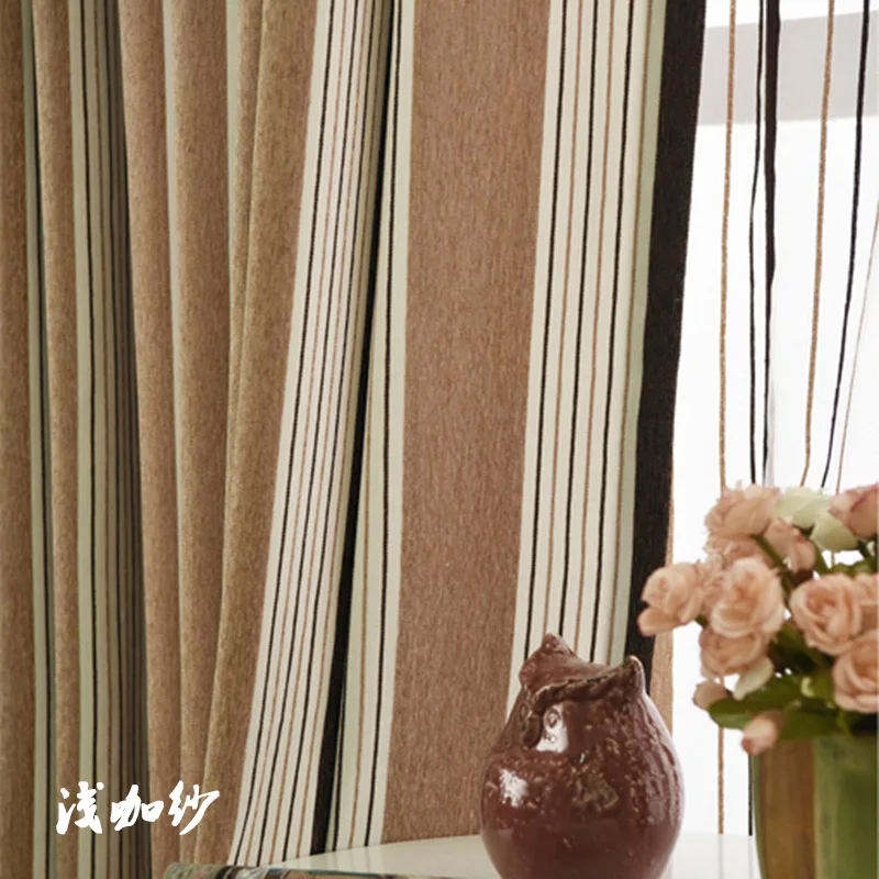 Color 1 Cloth Tiyana, Современная Высококачественная шенилловая занавеска в Вертикальную Полоску, Роскошная ткань для гостиной, спальни, окна, Cortinados De Sala, M046#4 - Цвет: Color 1 Cloth