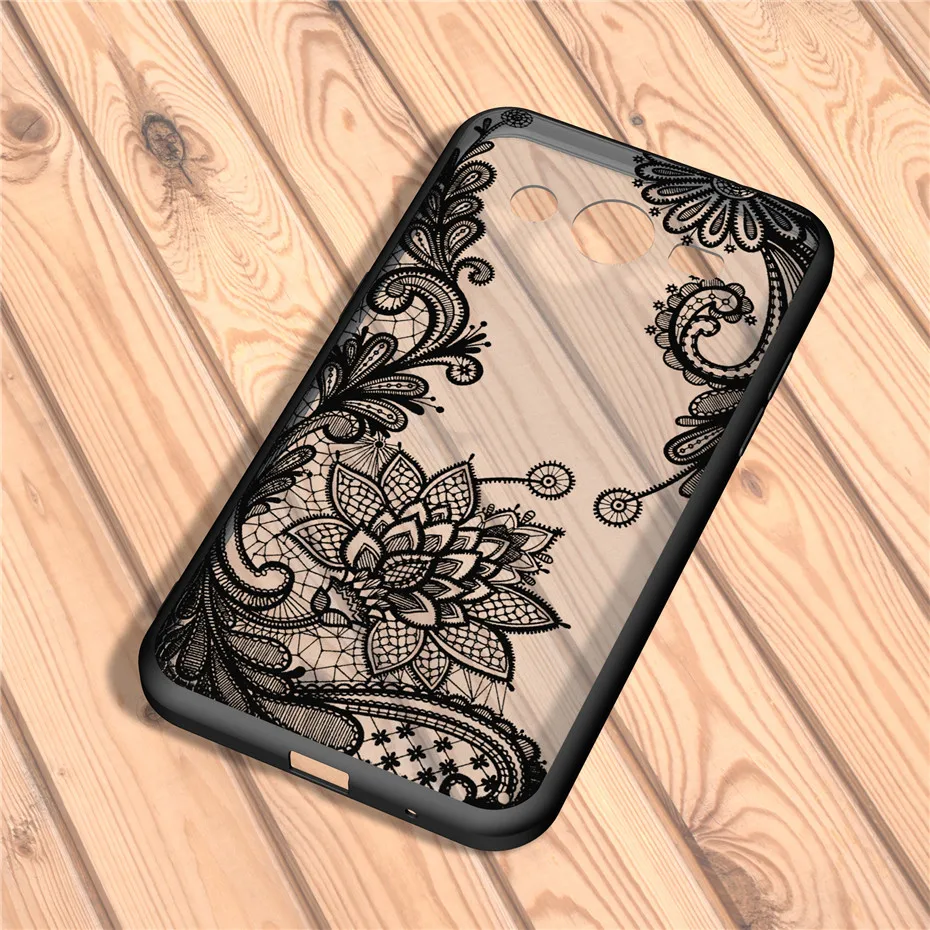 DAGUDON Clear Phone Cases for Samsung galaxy Core 2 G355 Mandala Vintage lace Funda Full Cover Case For G355H Hot |