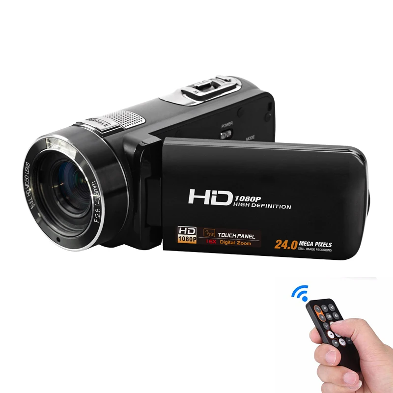

FHD 1080p HDV-Z8 digital video camera multi languages face and smile detetion self-timer anti-shake used pro camcorder digital