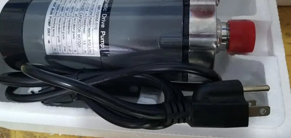US Plug MP-15RM, европейский стандарт, маленький, нержавеющая сталь, высокая термостойкость, экспорт пищевых продуктов, магнитный приводной насос - Напряжение: US Plug