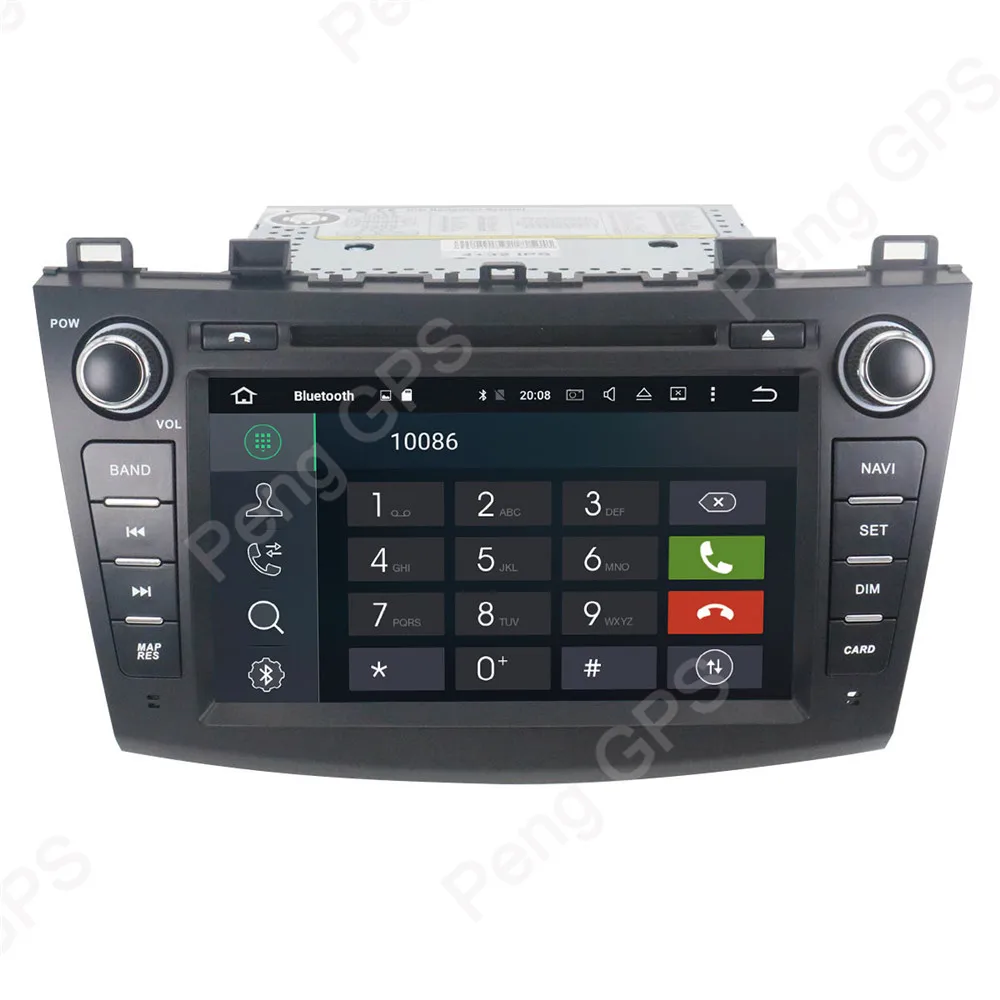 Автомагнитола 2 Din для Mazda 3 Axela 10/9 2009 с GPS навигацией CD DVD плеером Bluetooth DSP