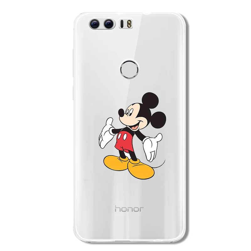 Милый мультфильм Минни ИА Мягкие tpu чехол для телефона huawei Honor 9 8 10 lite 6X 6A 7X P 20 2016 2017