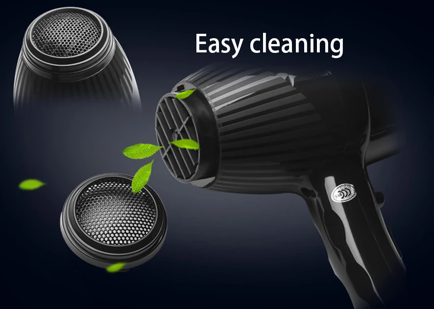 Фен профессиональный с мощным двигателем переменного тока 3200 Вт для