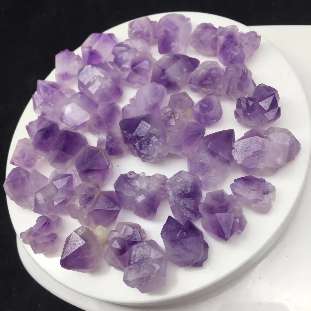 40 шт. в лоте Аметист Образец Точка Minerales cuarzo натуральные камни Кварцевые Подарки