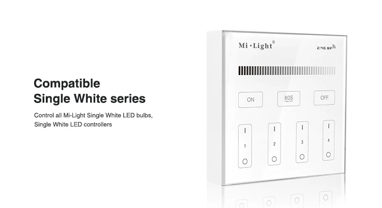 Mi Light B1 4 зоны яркости Диммер Сенсорная смарт-панель Пульт дистанционного