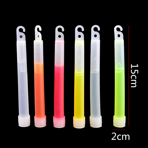 6 Inch Walking and Hiking Camping SOS Gear Survival Tool Kit Outdoor Military Equipment SOS Military Glow Light Sticks 20*150Mm