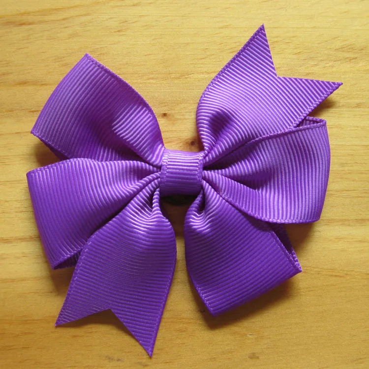 Заколка для волос с бантом из атласной ленты 40 шт.|bow hair baby|clip for babyclips |