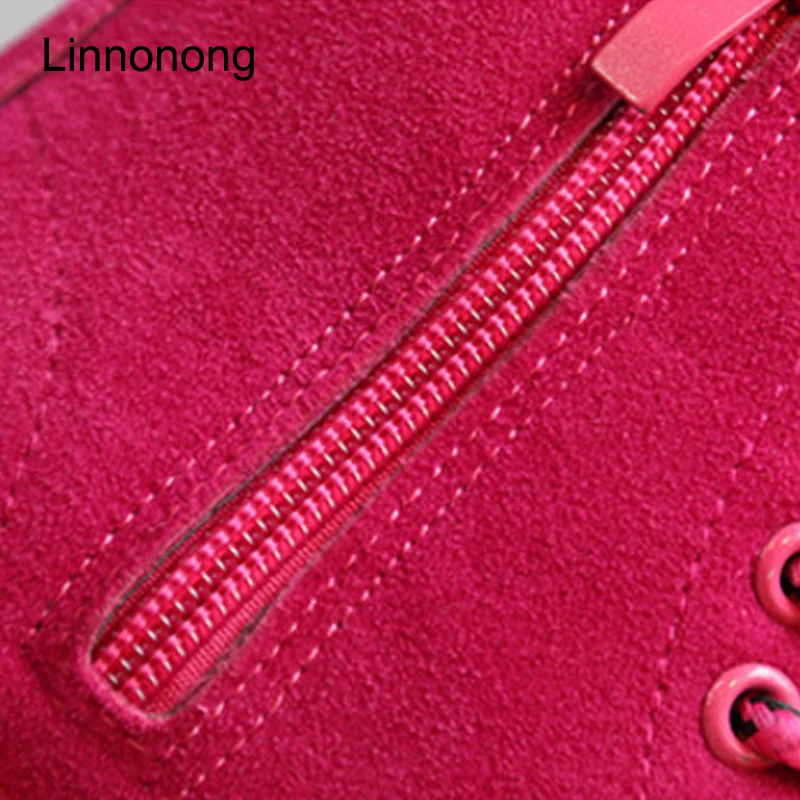Linnonong Autumn Winter Children Boots Fashion Lace up Leather Kids Antislip Martin for Boys Girls Size 27-36 | Детская одежда и