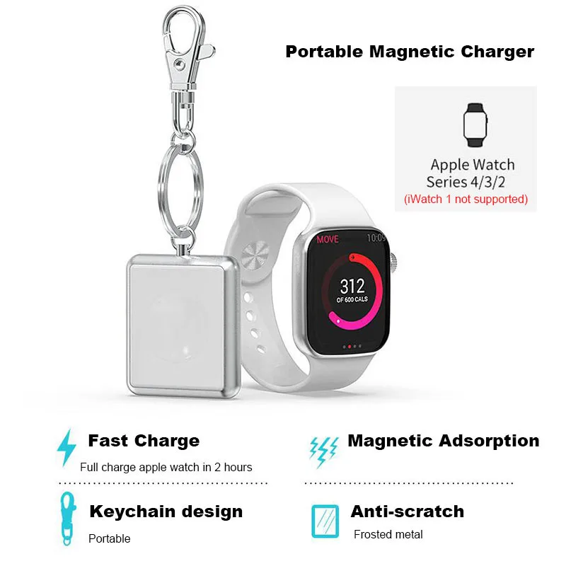 Auswaur магнитное Беспроводное зарядное устройство для Apple Watch серии 1 2 3 4 iWatch